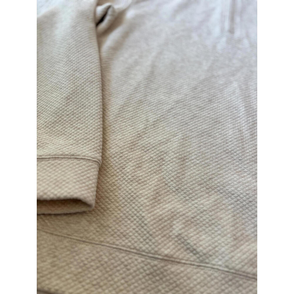 Walter‎ Hagen Men's Oatmeal Textured Quarter-Zip Sweater Size Small #533 - Picture 2 of 5